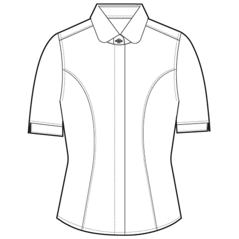 Brook Taverner Ladies Soave Short Sleeve Poplin Shirt