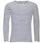 SOL'S Marine Long Sleeve Striped T-Shirt