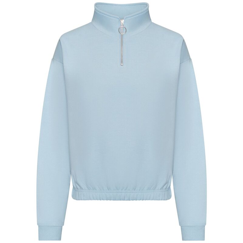 AWDis Ladies Cropped 1/4 Zip Sweatshirt
