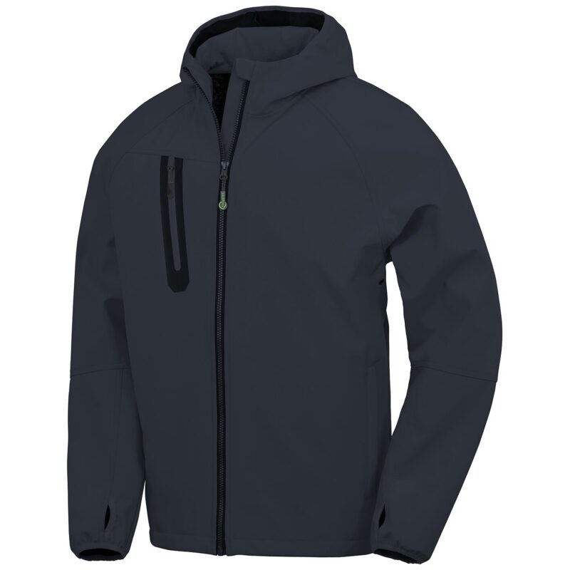 Result Recycled Three Layer Printable Hooded Soft Shell Jacket