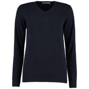 Kustom Kit Ladies Arundel Cotton Acrylic V Neck Sweater