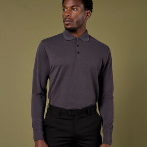 Kustom Kit Long Sleeve Poly/Cotton Pique Polo Shirt