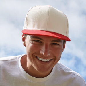 Beechfield Contrast Flat Peak 6 Panel Cap