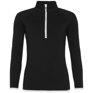 AWDis Ladies Cool Half Zip Sweat Top