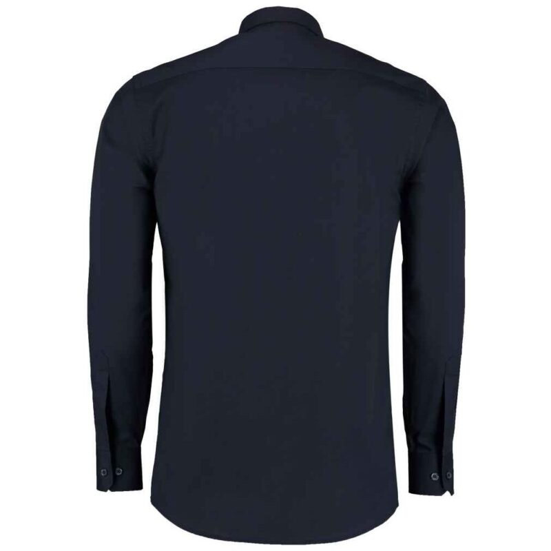 Kustom Kit Long Sleeve Tailored Poplin Shirt
