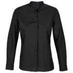 NEOBLU Ladies Bart Mao Collar Long Sleeve Poplin Shirt