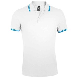 SOL'S Pasadena Tipped Cotton Pique Polo Shirt