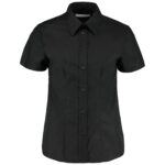 Kustom Kit Ladies Short Sleeve Tailored Workwear Oxford Shirt