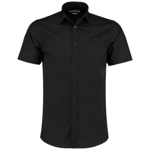 Kustom Kit Short Sleeve Tailored Poplin Shirt
