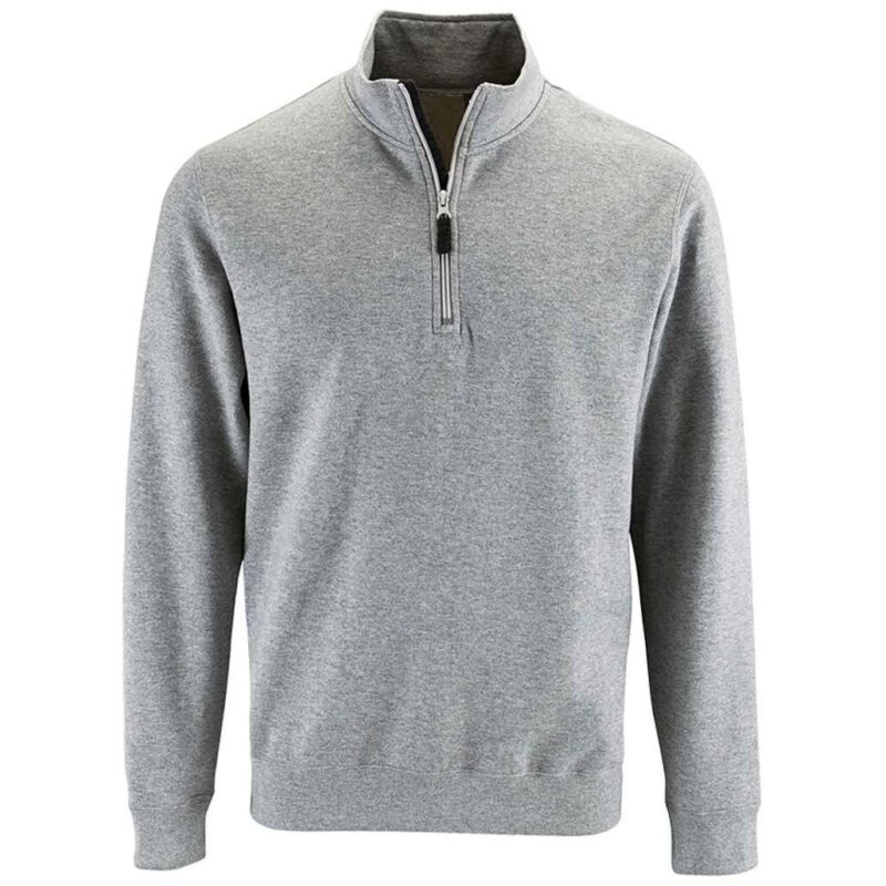 SOL'S Stan Contrast Zip Neck Sweatshirt