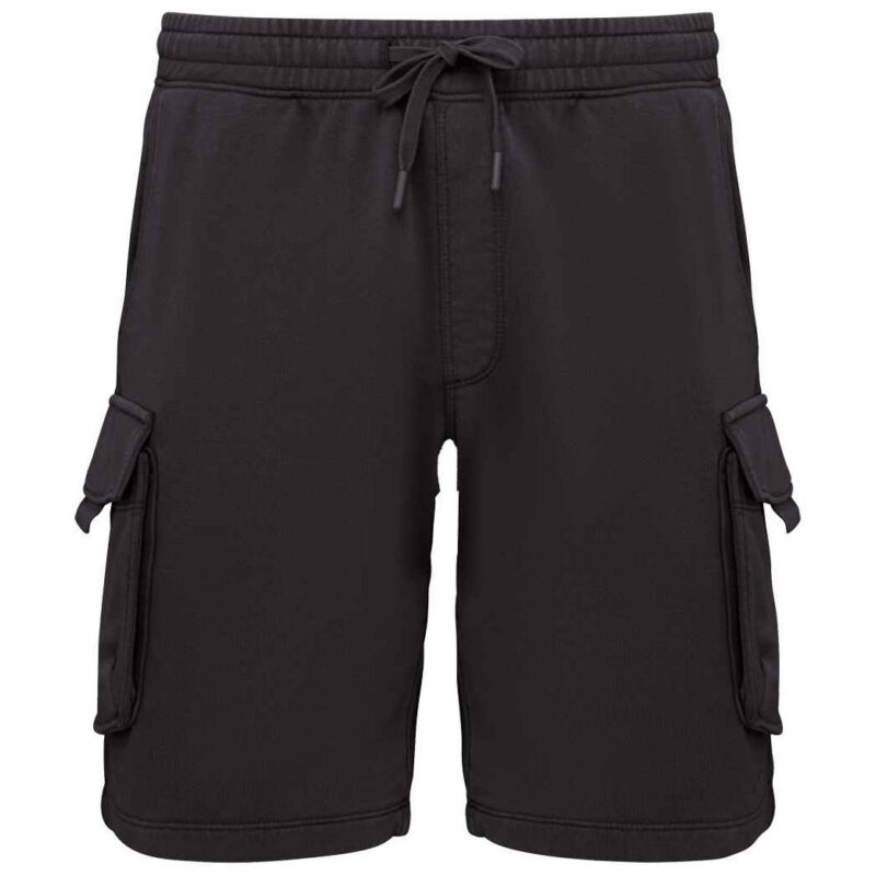 Native Spirit French Terry Washed Effect Cargo Shorts