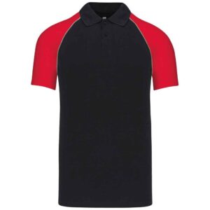 Kariban Baseball Cotton Pique Polo Shirt