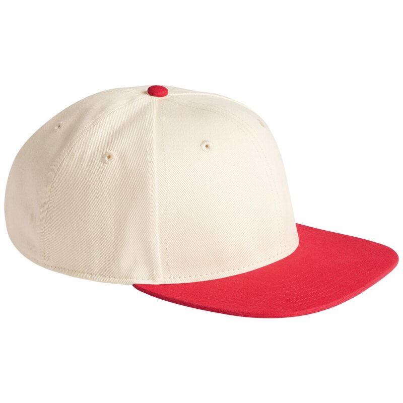 Beechfield Contrast Flat Peak 6 Panel Cap