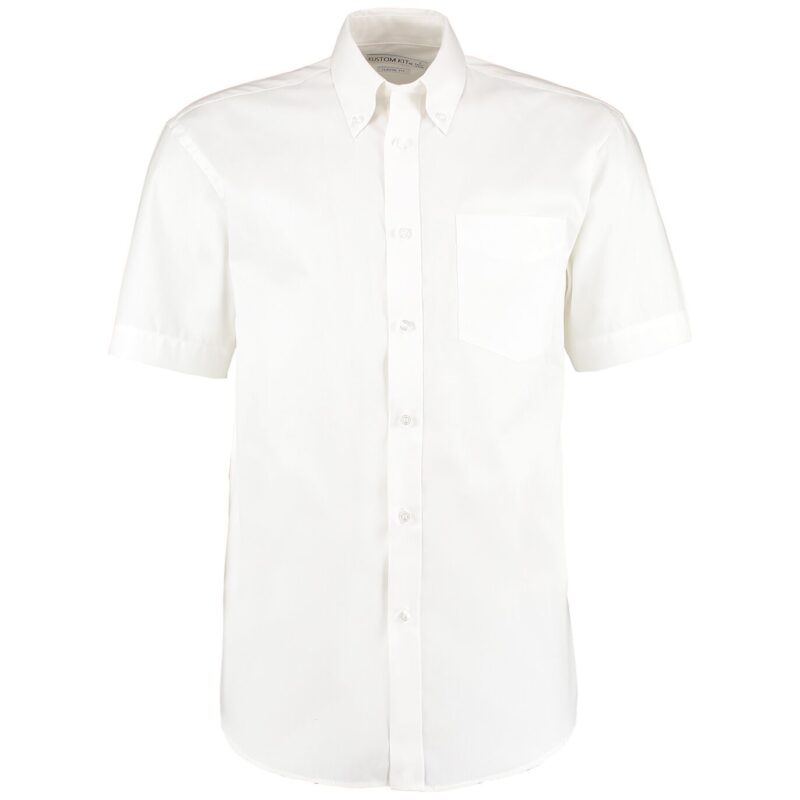 Kustom Kit Premium Short Sleeve Classic Fit Oxford Shirt