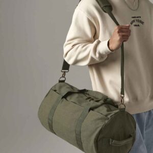BagBase Vintage Canvas Barrel Bag
