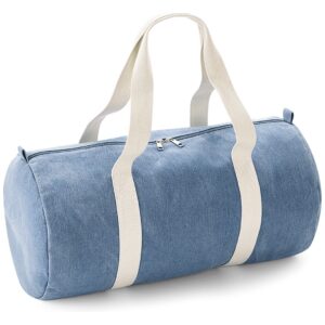 BagBase Denim Barrel Bag