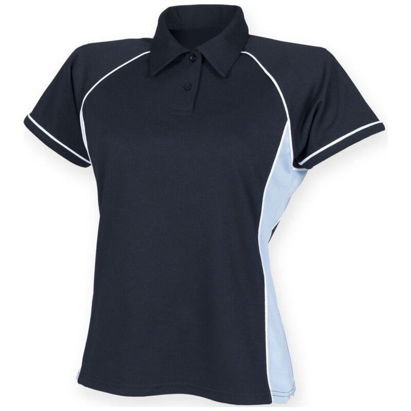 Finden + Hales Ladies Performance Piped Polo Shirt
