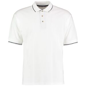 Kustom Kit St Mellion Tipped Cotton Pique Polo Shirt