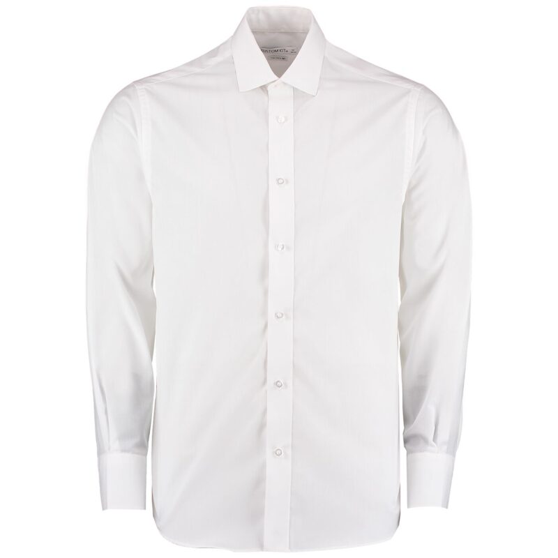 Kustom Kit Long Sleeve Tailored Business Shirt