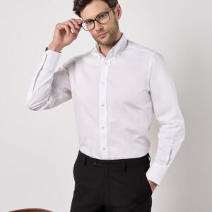 Kustom Kit Long Sleeve Tailored City Business Shirt