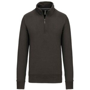 Kariban Zip Neck Sweatshirt