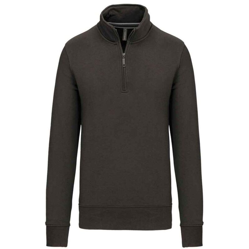 Kariban Zip Neck Sweatshirt