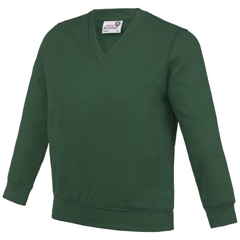 AWDis Academy Kids V Neck Sweatshirt