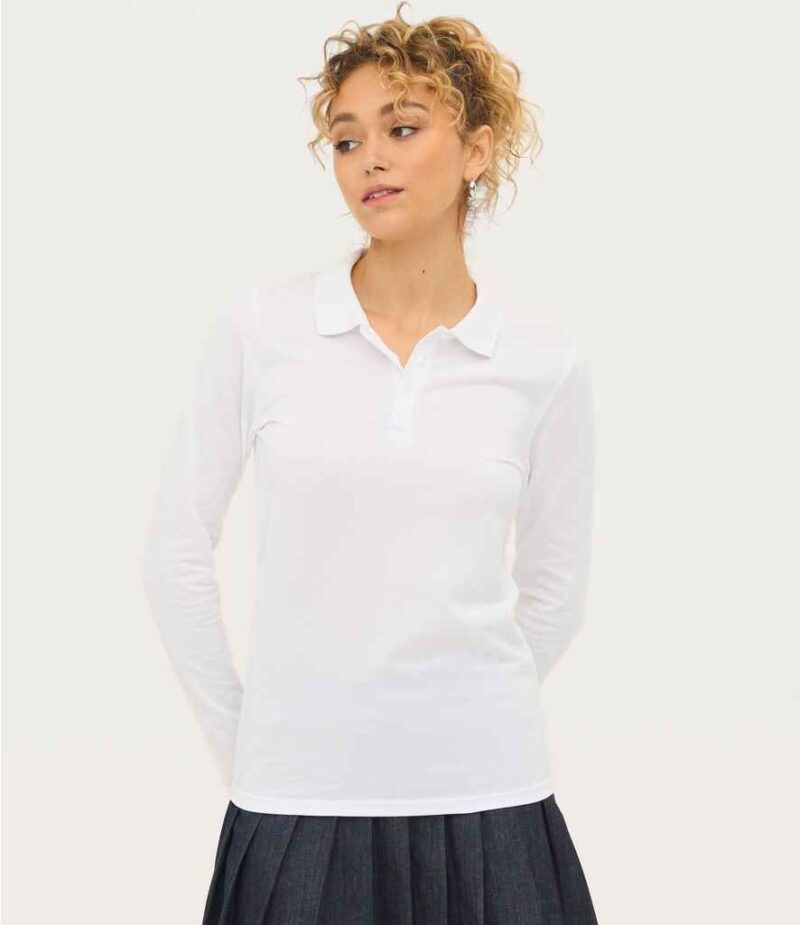 SOL'S Ladies Perfect Long Sleeve Pique Polo Shirt