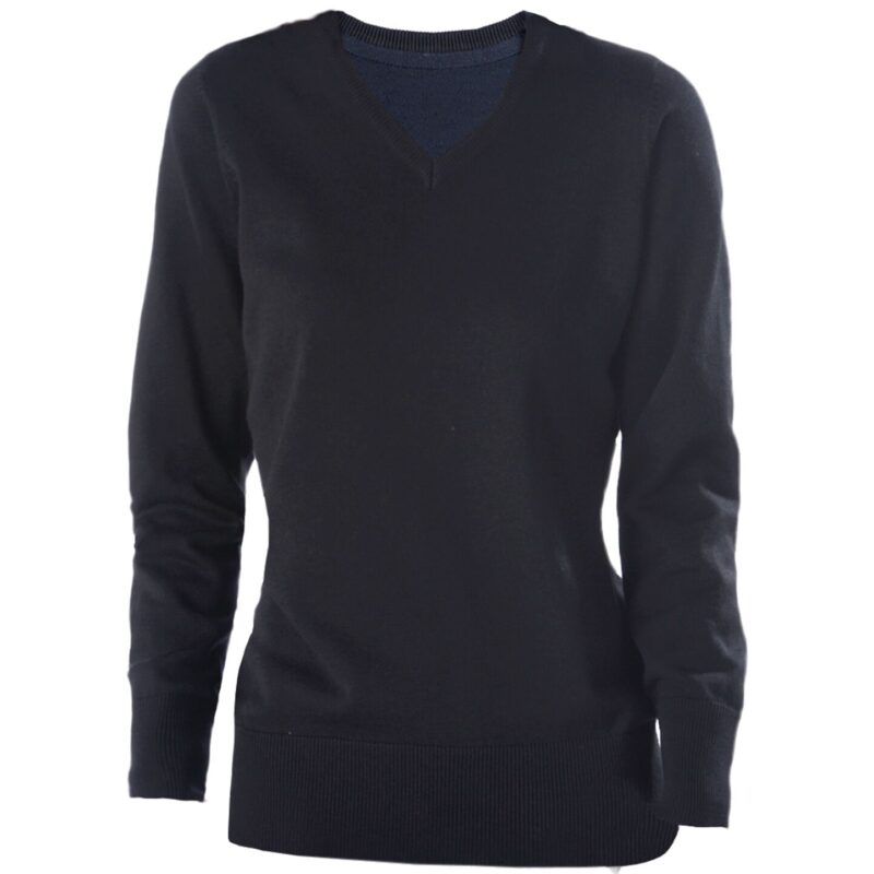 Kariban Ladies Cotton Acrylic V Neck Sweater