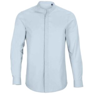 NEOBLU Bart Mao Collar Long Sleeve Poplin Shirt