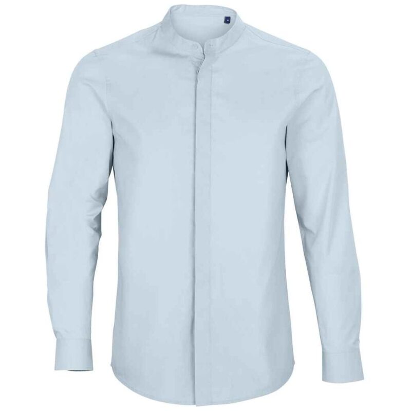 NEOBLU Bart Mao Collar Long Sleeve Poplin Shirt