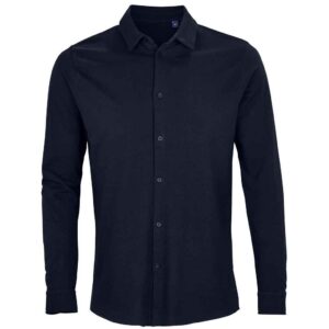 NEOBLU Basile Organic Cotton Long Sleeve Pique Shirt