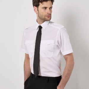 Kustom Kit Short Sleeve Tailored Pilot Shirt