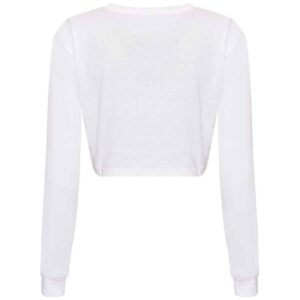 AWDis Ladies Long Sleeve Cropped T-Shirt