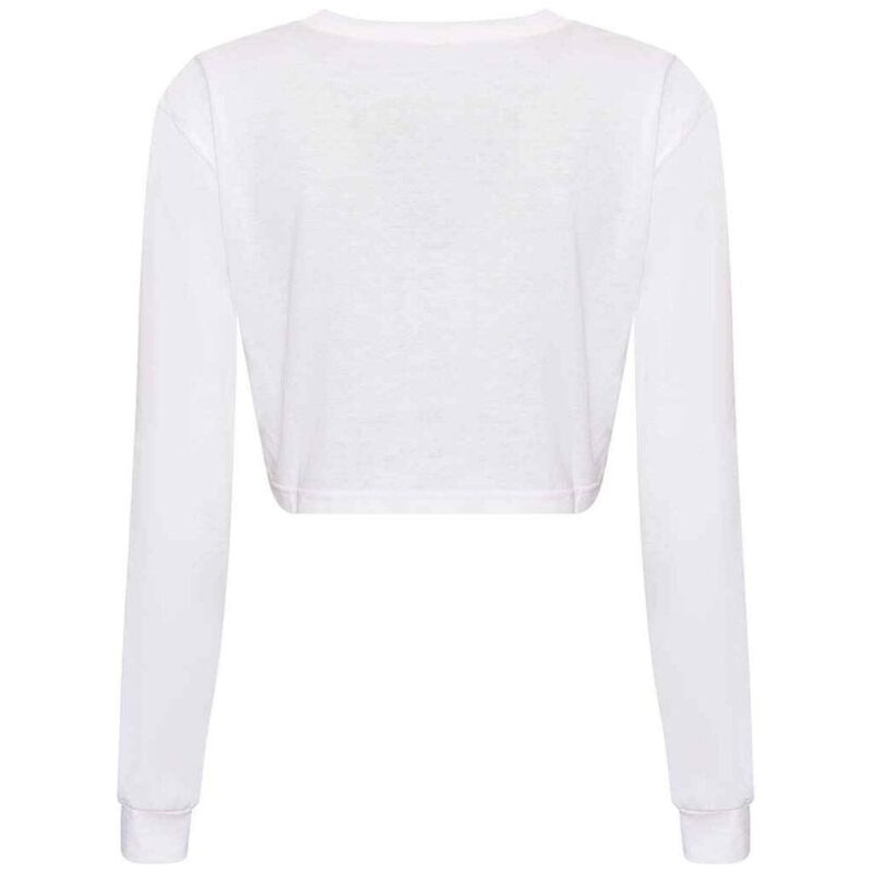 AWDis Ladies Long Sleeve Cropped T-Shirt