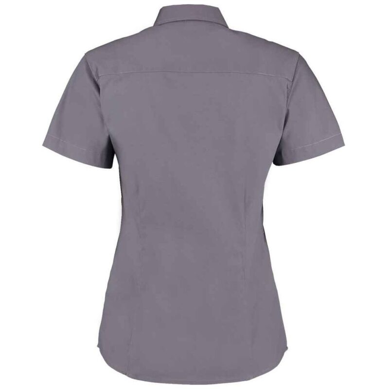 Kustom Kit Ladies Premium Short Sleeve Tailored Oxford Shirt