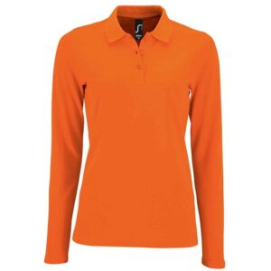 SOL'S Ladies Perfect Long Sleeve Pique Polo Shirt