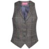 Grey Brown Check