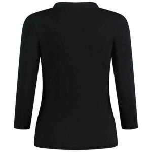 Kustom Kit Ladies 3/4 Sleeve Mandarin Collar Top