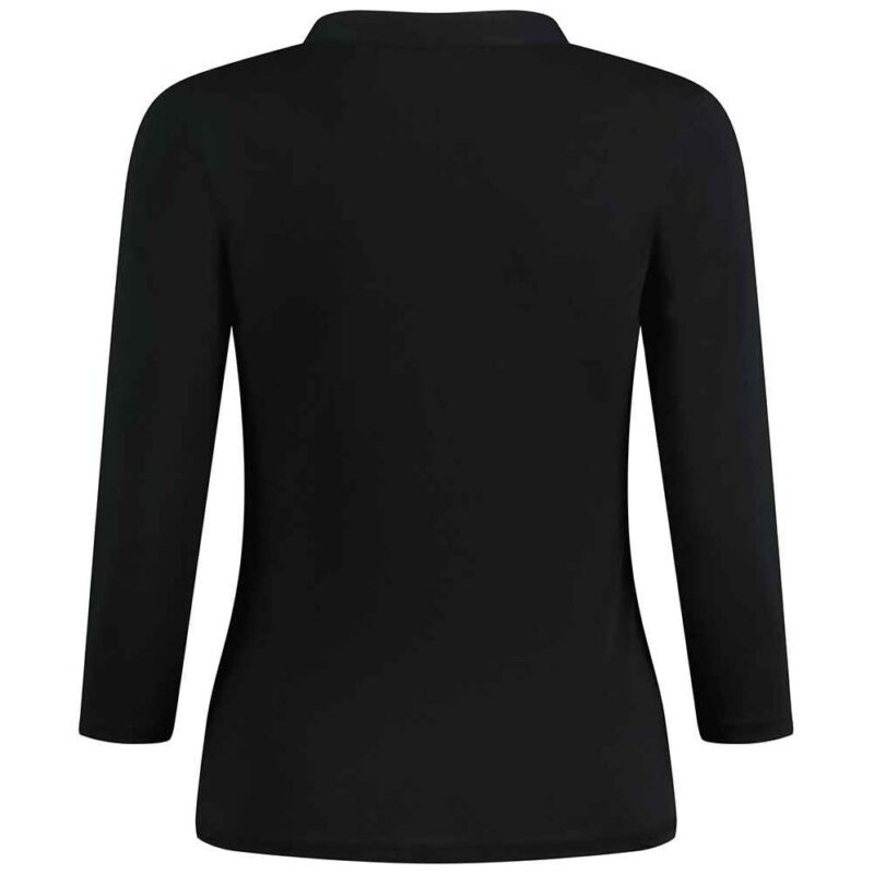 Kustom Kit Ladies 3/4 Sleeve Mandarin Collar Top