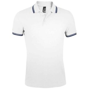 SOL'S Pasadena Tipped Cotton Pique Polo Shirt
