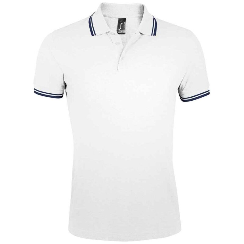 SOL'S Pasadena Tipped Cotton Pique Polo Shirt