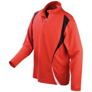 Spiro Unisex Zip Neck Trial Training Top