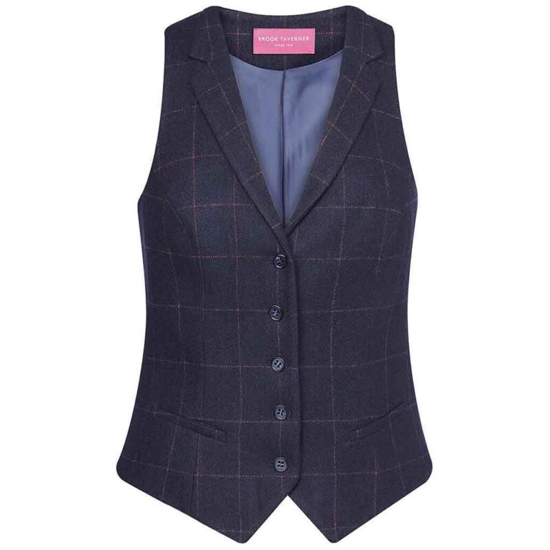 Brook Taverner Ladies Nashville Tweed Waistcoat