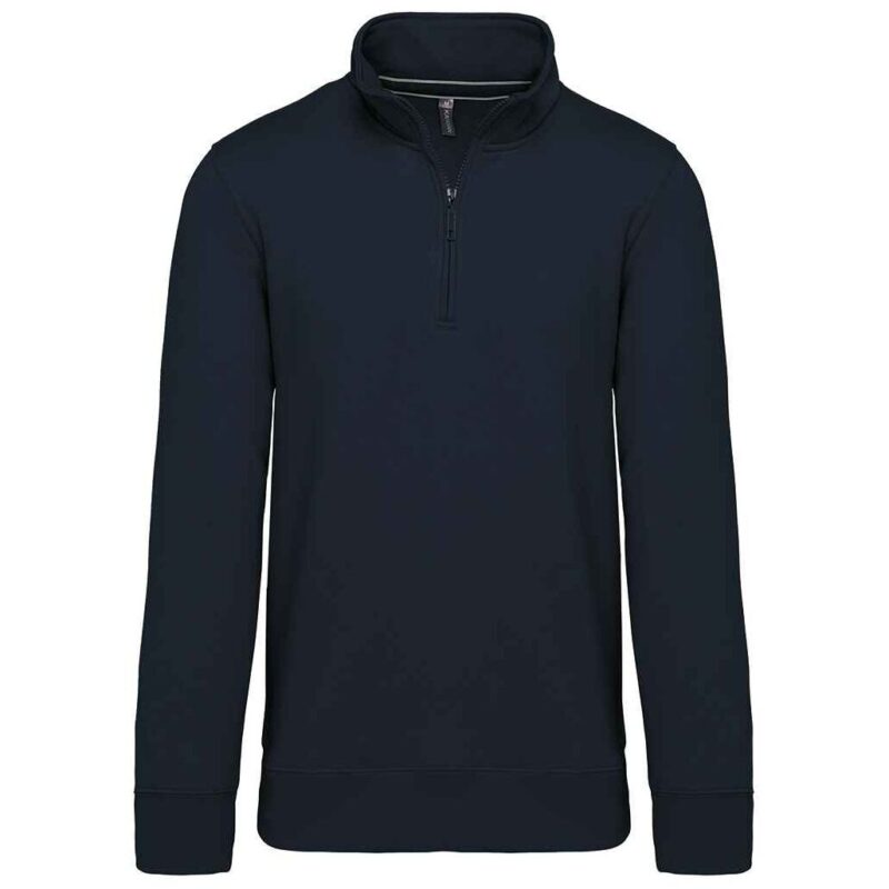 Kariban Zip Neck Sweatshirt