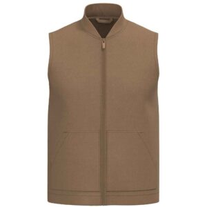 Native Spirit Unisex Twill Bodywarmer with Varsity Collar
