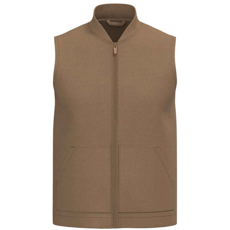 Native Spirit Unisex Twill Bodywarmer with Varsity Collar