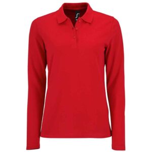 SOL'S Ladies Perfect Long Sleeve Pique Polo Shirt