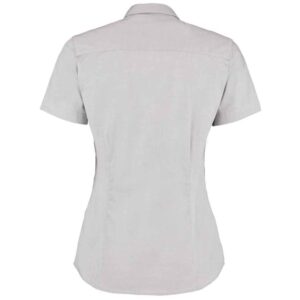 Kustom Kit Ladies Premium Short Sleeve Tailored Oxford Shirt