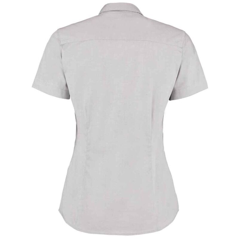 Kustom Kit Ladies Premium Short Sleeve Tailored Oxford Shirt